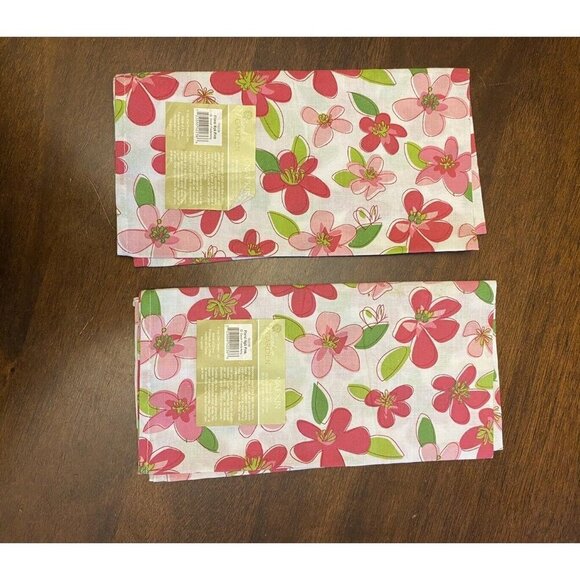 Kay Dee Designs Sarah's Garden Pink Floral 2 Napkins 2 Placemats - Picture 7 of 14